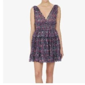 Ulla Johnson Noelle Printed Silk-georgette Mini Dress